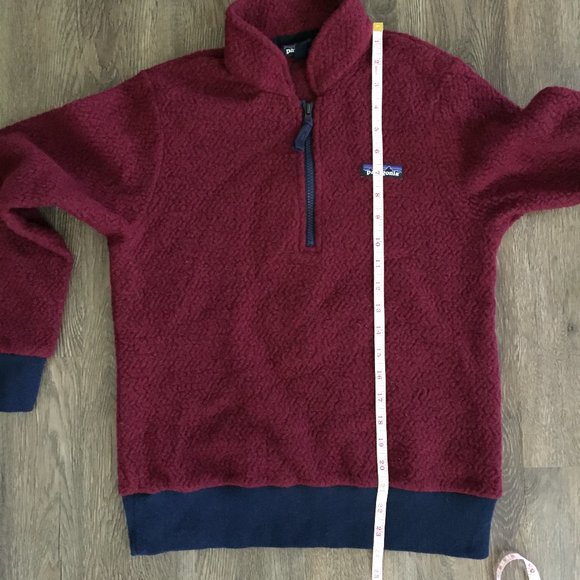 Patagonia Woolyester Fleece Pullover Oxide Red - Picture 9 of 10